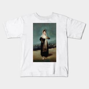 Portrait of the Marquesa de Santiago by Francisco Goya Kids T-Shirt